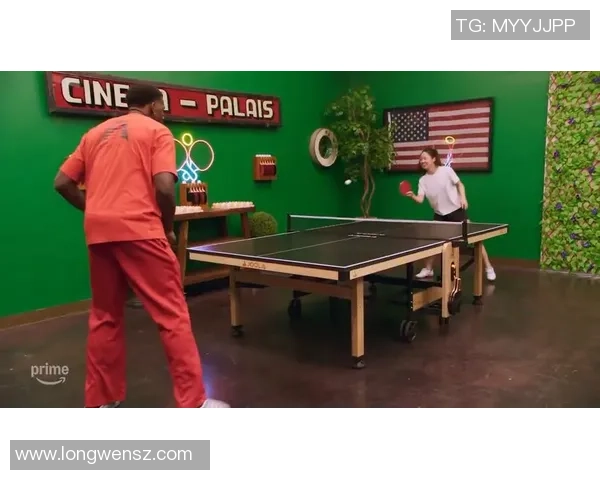 有点东西，爱德华兹与美国女乒球员张安打乒乓球，终究“11-5”制胜